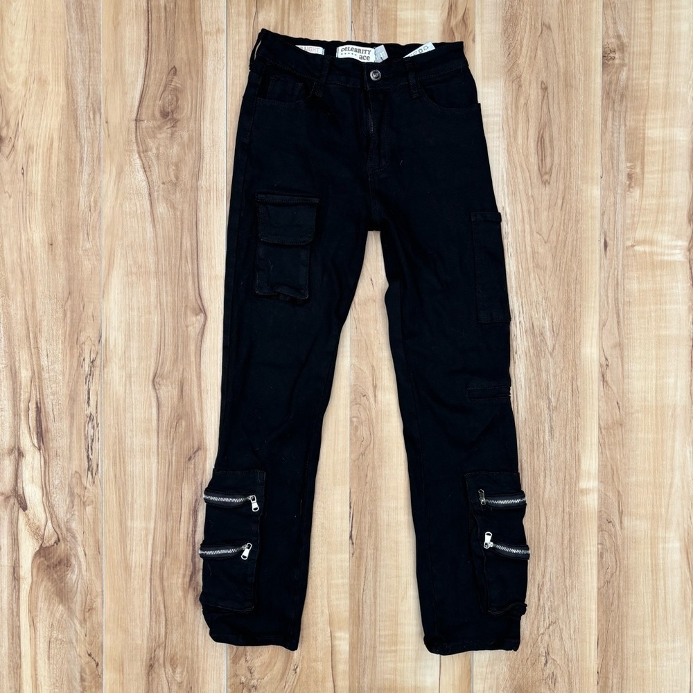 Celebrity Ace Black 90s Straight Jeans Size 5/27